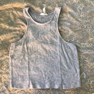 Grey crop top